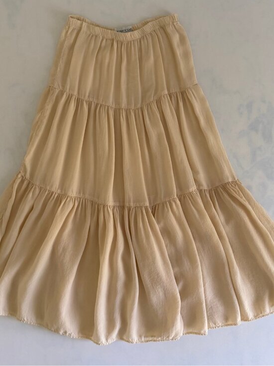 Dresses & Skirts - Action Wear U.S.A. Vintage Tan Boho Flowy Skirt
